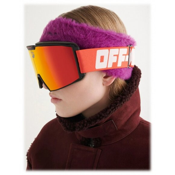 Off-White Ski Goggles – Black/Red Frame Red Mirror Lens | Model OERI055 2525 - Picture 10 of 11